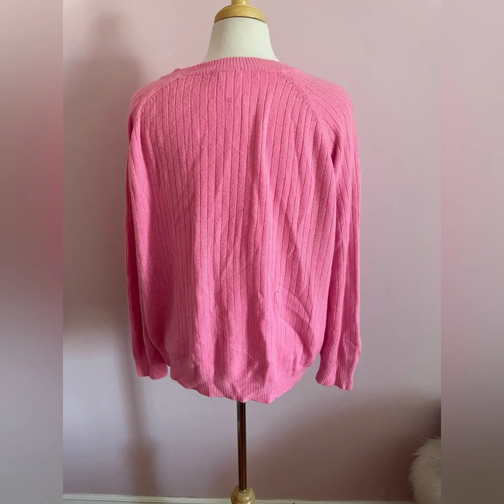 Pink Cable Knit Sweater - Picture 3 of 5